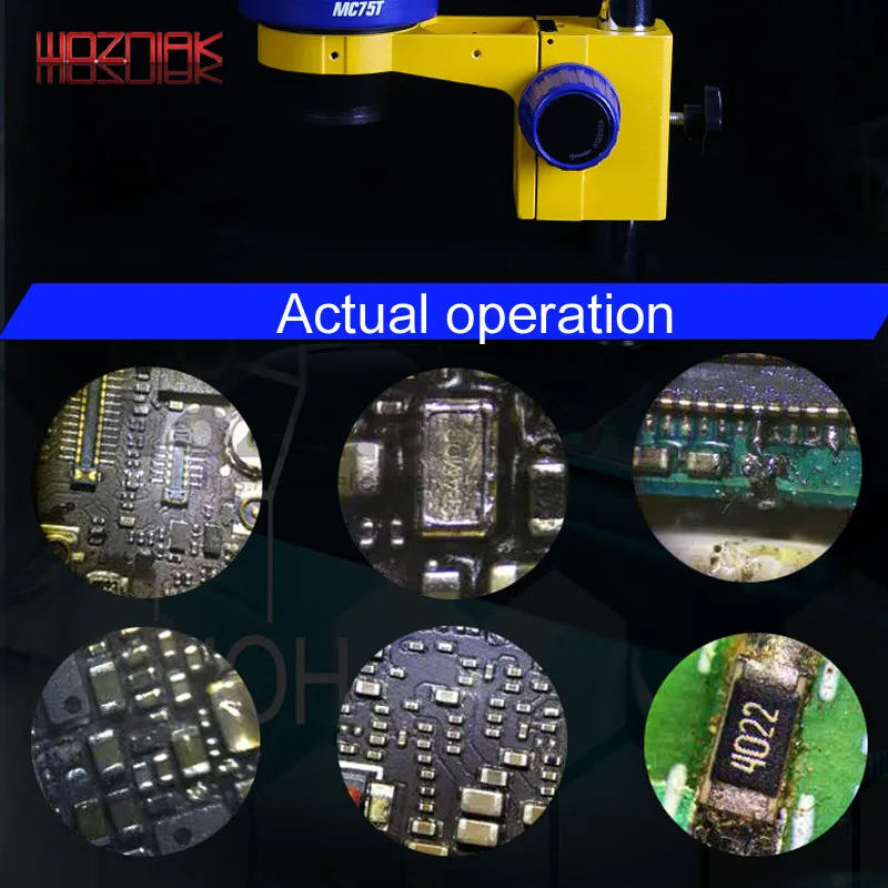 Механический промышленный Тринокулярный стереоскопический микроскоп непрерывный зум 0.7x-4.5x для iphone ремонт сотового телефона лучшее качество