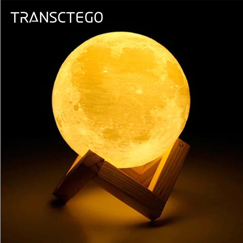 

Night lights 3D Moon Lamp Charging Dimmable Nights Light Novelty Lighting Luna Private Festival Birthday Baby Gift Night lights