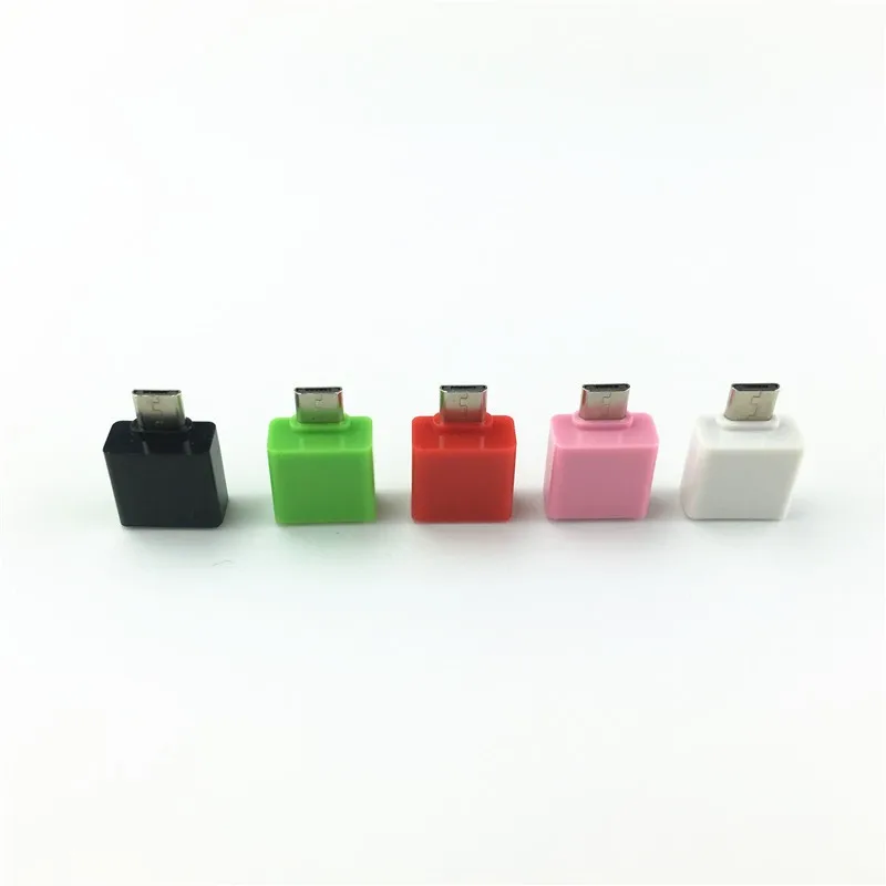 Квадратный Мини OTG USB кабель OTG адаптер Micro USB штекер USB 2,0 Женский конвертер для планшета Android samsung Xiaomi huawei Phone