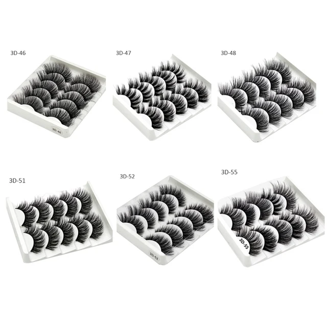 Best Price 5 Pairs Mink Hair False Eyelashes Natural/Thick Long Eye Lashes Wispy Eyes Makeup Extension Tools Wimpers D1 Best Price 5 Pairs Mink Hair False Eyelashes Natural/Thick Long Eye Lashes Wispy Eyes Makeup Extension Tools Wimpers D1