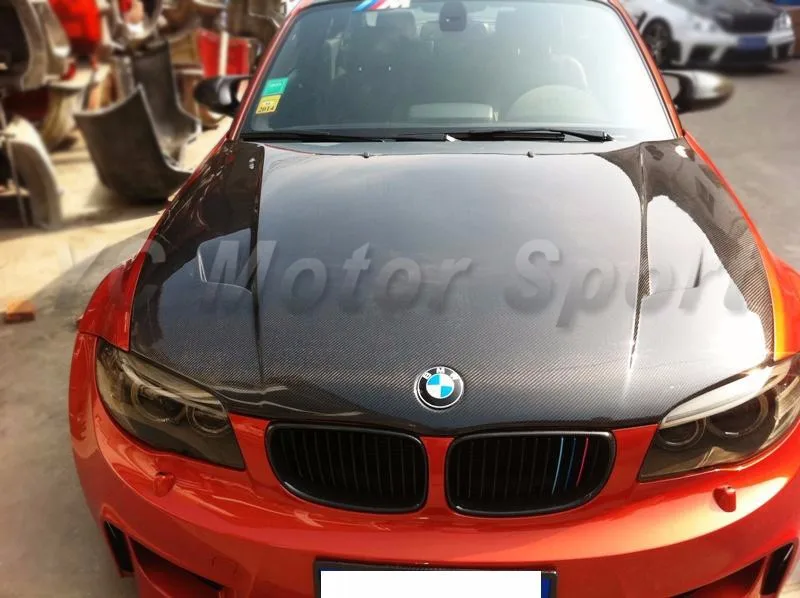 2010-2012 BMW 1M Coupe Revozport Style Hood Bonnet CF (32)