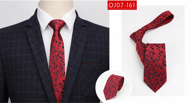 YISHLINE новые Галстуки 7 см красные синие цветочные галстуки для мужчин Свадебная вечеринка рубашка костюм для жениха Длинный Галстук