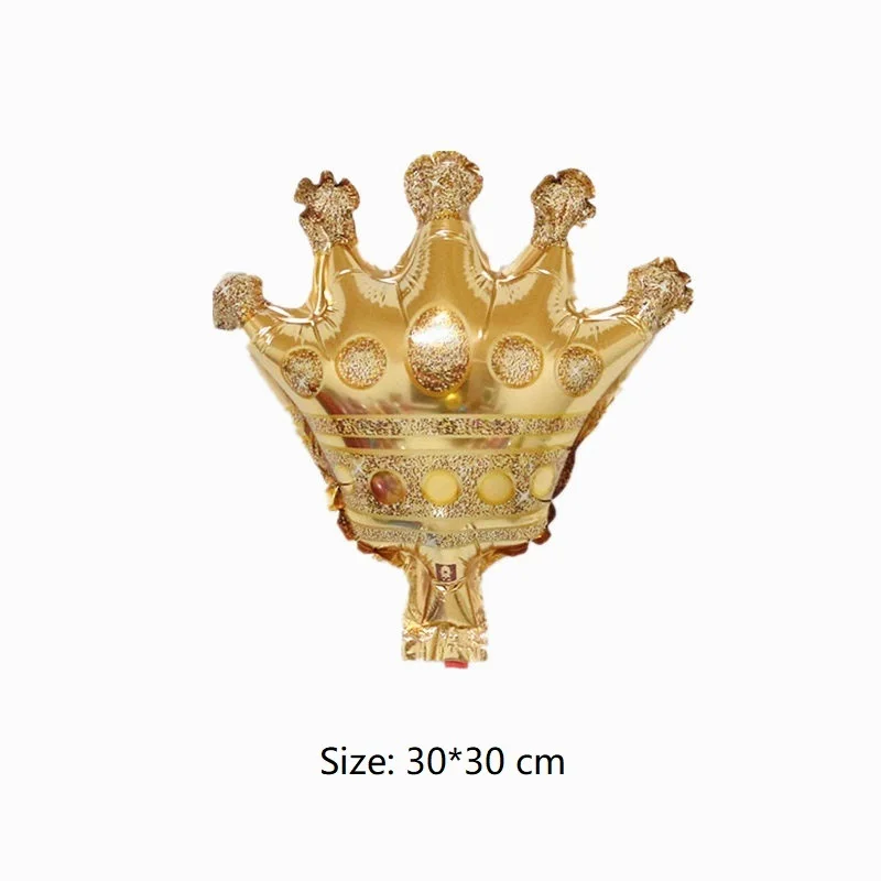 30 years old Happy Birthday Large Gold Crown Champagne Wine Bottle Cup Foil Balloon Birthday Party Wedding Decoration - Цвет: Сливовый