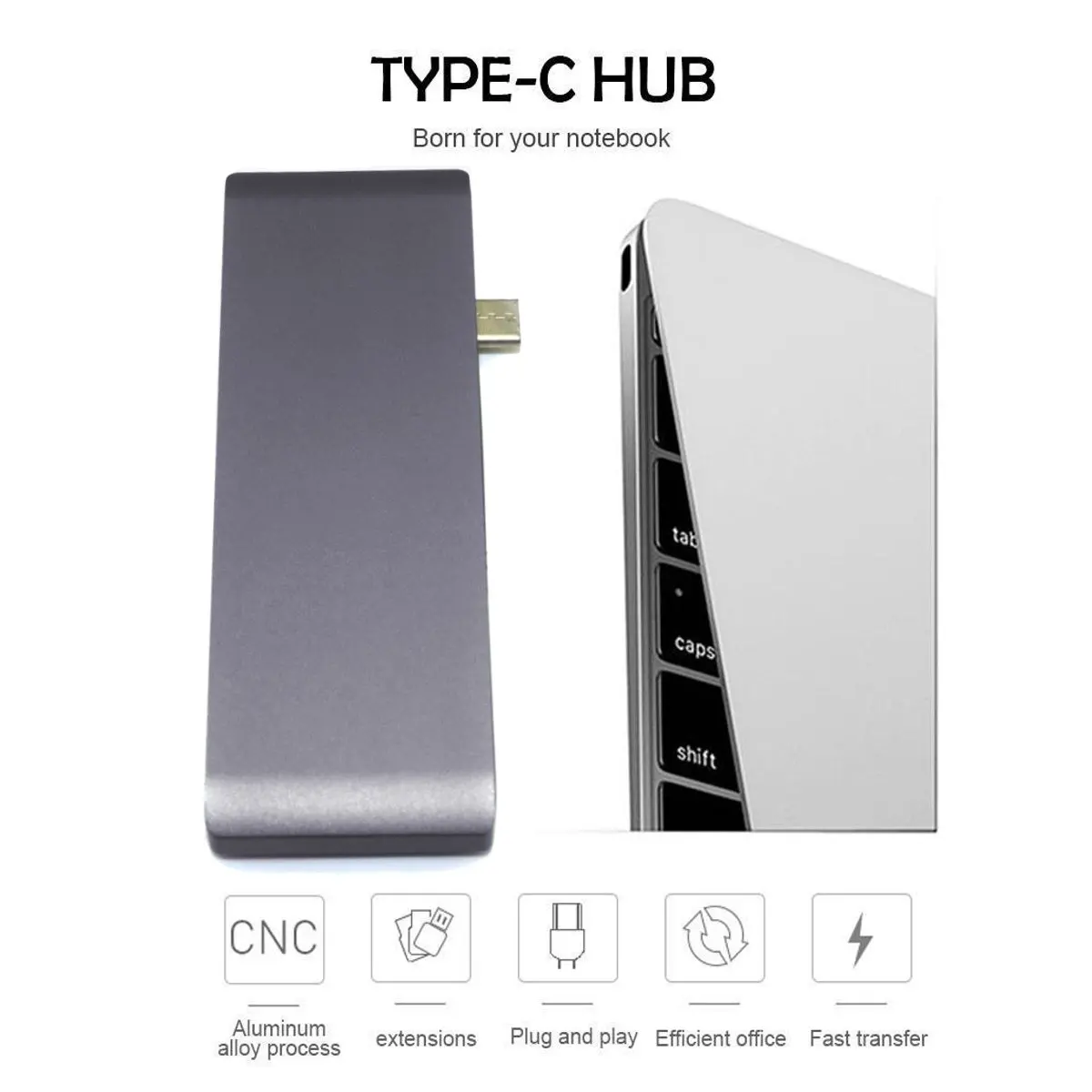 6в1 Type C к USB3.0 4K HDMI концентратор SD TF кардридер адаптер для MacBook Pro XiaoMi Samsung Huawei порт