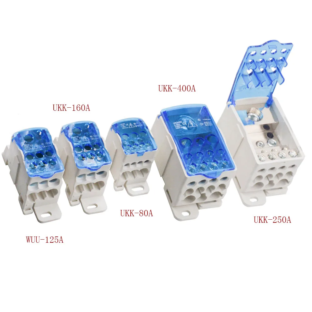 

High Quality UKK80A Wiring Squat Terminal Universal Wire Connector Rail Type Junction Box
