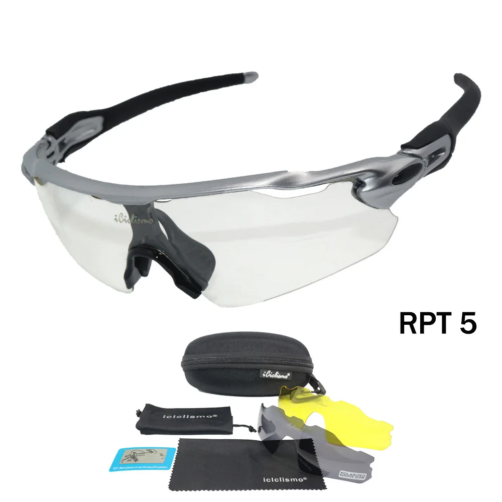 Фотохромные велосипедные очки с 3 линзами, поляризационные спортивные солнцезащитные очки для мужчин и женщин, Mtb, велосипедные очки, велосипедные очки