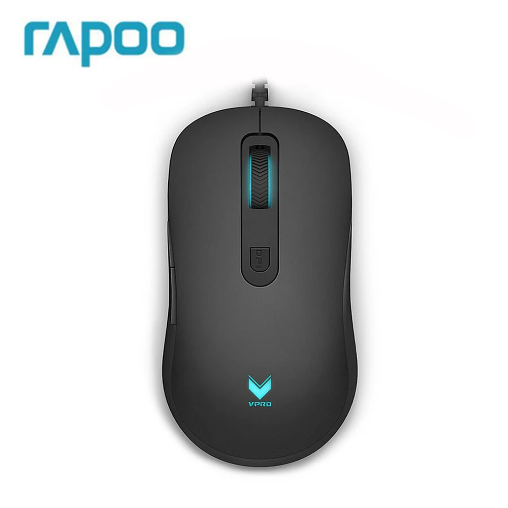 

New Rapoo V22 Programmable Gaming Mouse 3000DPI 7 Buttons Backlit USB Wired Optical Mouse Gamer for PC Computer Laptop