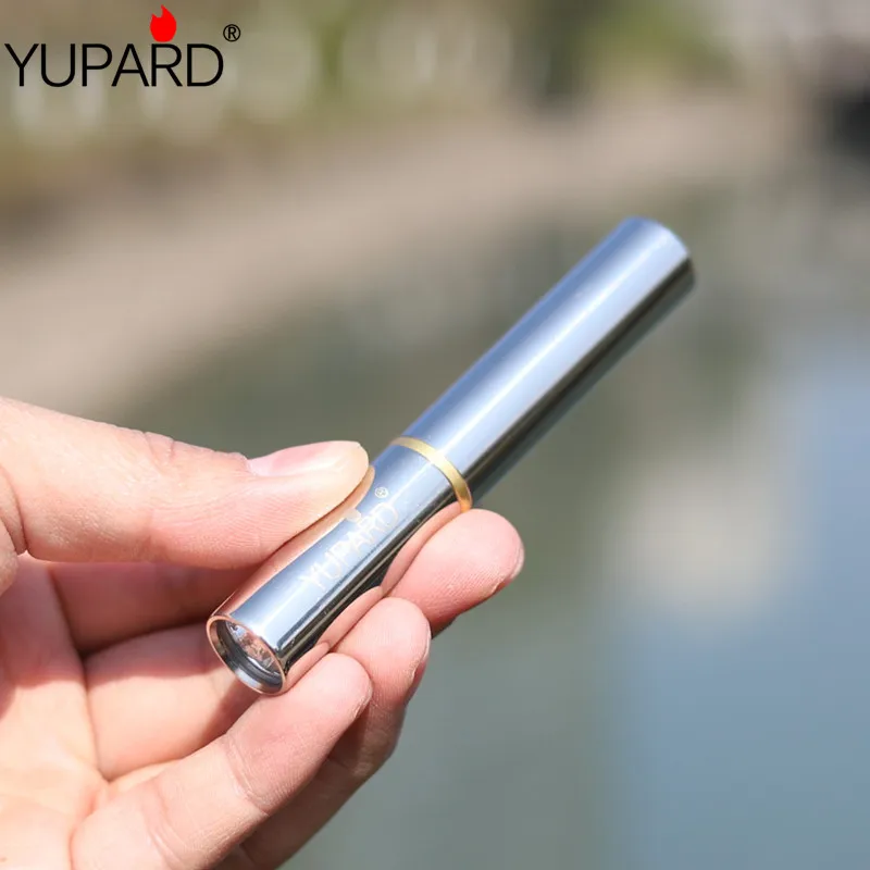 

YUPARD Q5 LED mini Torch Light Flashlight 500Lms Stainless Shell multipurpose 10440/1*AAA Rechargeable