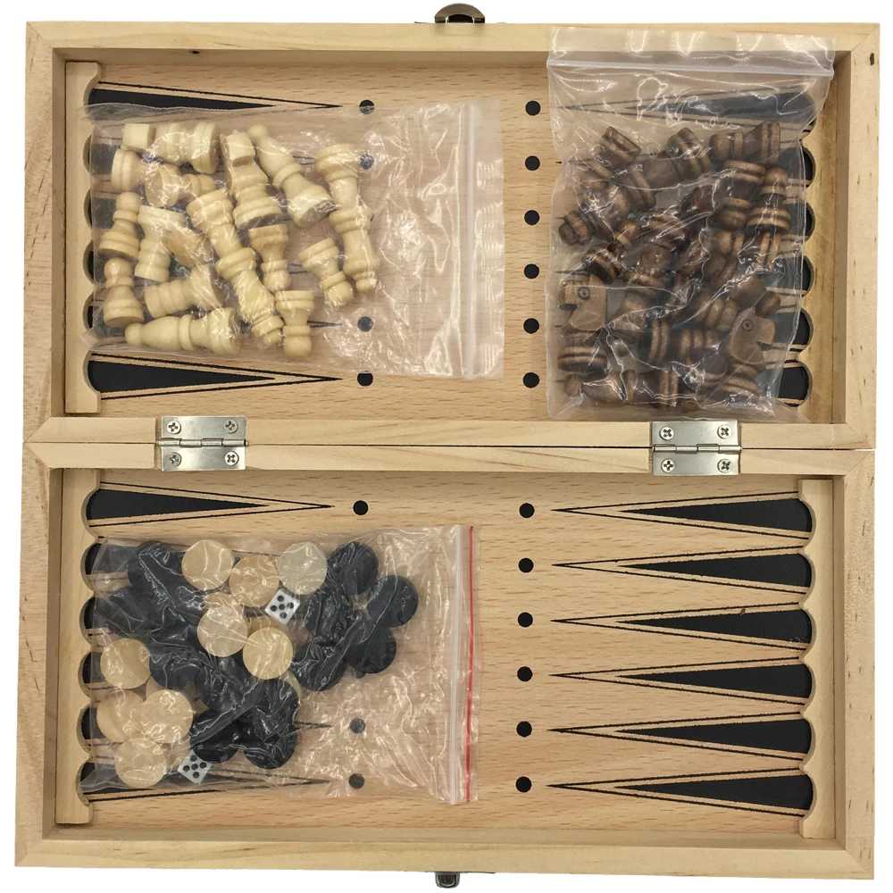 portable travel games chess checkers backgammon 3 in 1 set travel size backgammon set