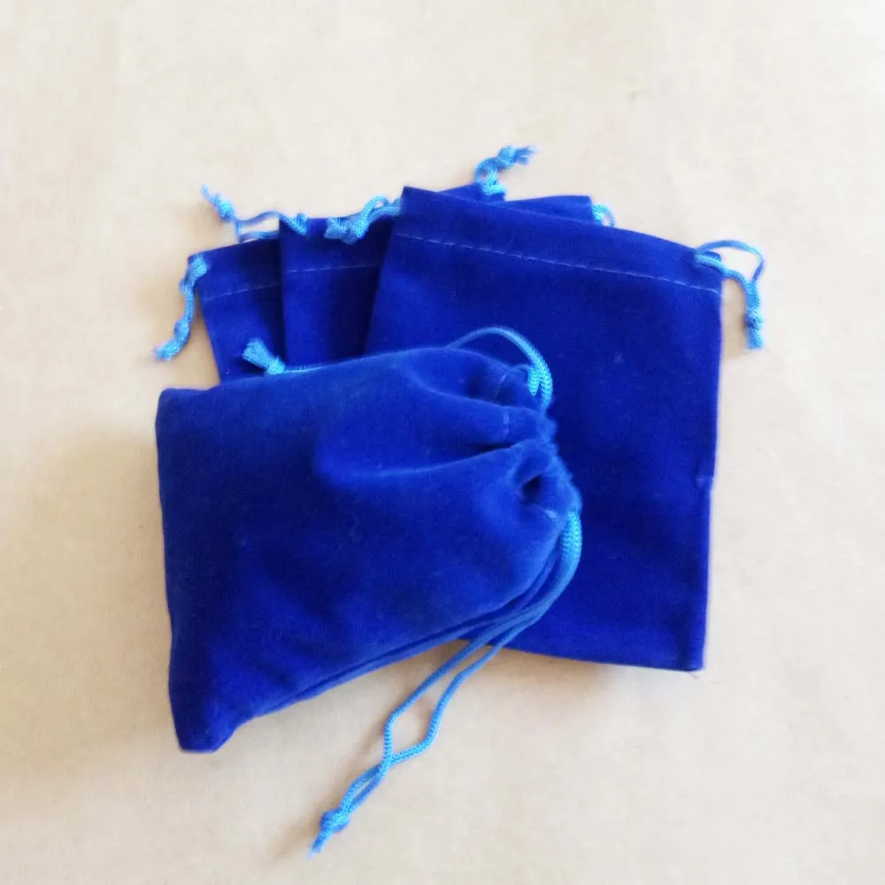 50 шт. 7x9 10x12 см синий бархат сумки украшения мешок подарочные пакеты свадьбы Drawstring сумка женская ювелирные изделия Дисплей подарочная упаковка мешок Diy