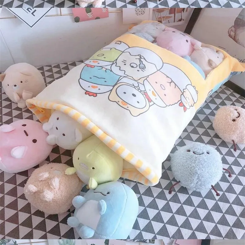 Плюшевая подушка Sumikko Gurashi, 8 шт., японская анимация, Sumikko Gurashi, мягкая подушка, уголок, био, мультяшная кукла для детей