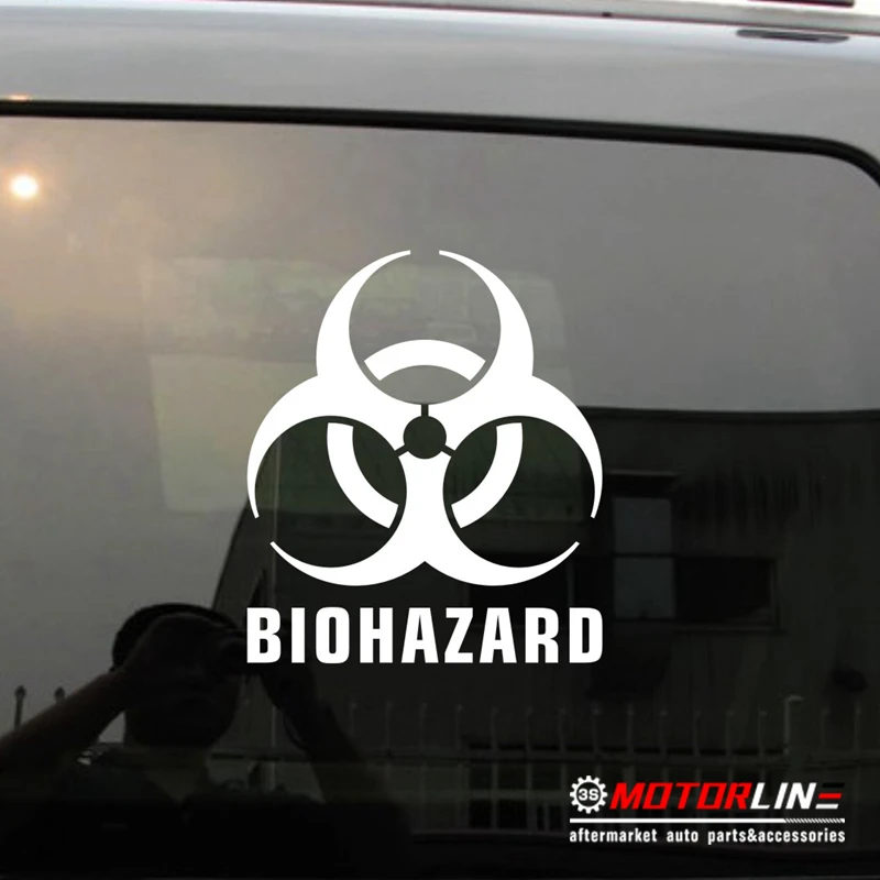 

Biohazard Danger Warning Sign Car Decal Sticker Vinyl pick size color die cut