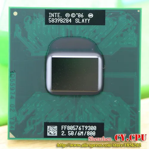 intel cpu ноутбук Core 2 Duo T9300 ЦП 6 м кэш/2,5 ГГц/800/двухъядерный разъем 479 процессор ноутбука для GM45/PM45