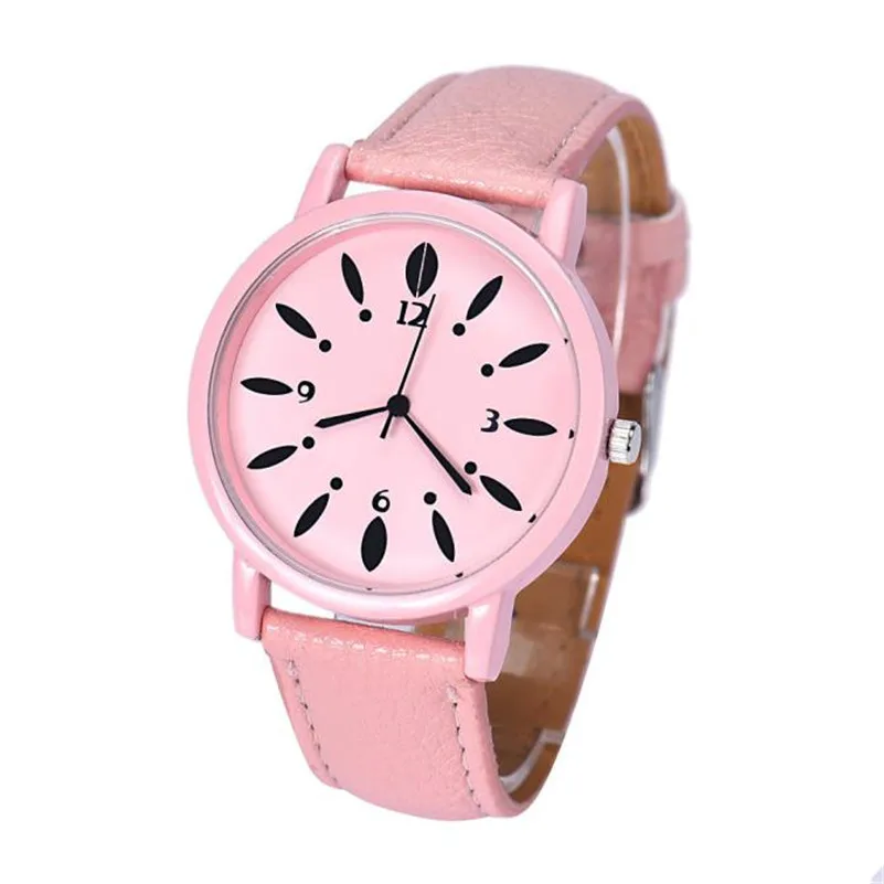 NEW Fashion women's watches casual watches Hook Buckle Leather Band Analog Alloy Quartz Wrist Watch clock montre femme M18 (9)