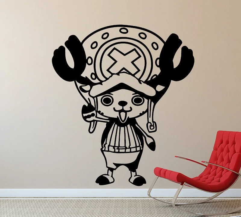 Vinyl Wall Decker One Piece Tony Chopper Home Decor Boy Room Sea Fan Sticker HZW18 | Дом и сад