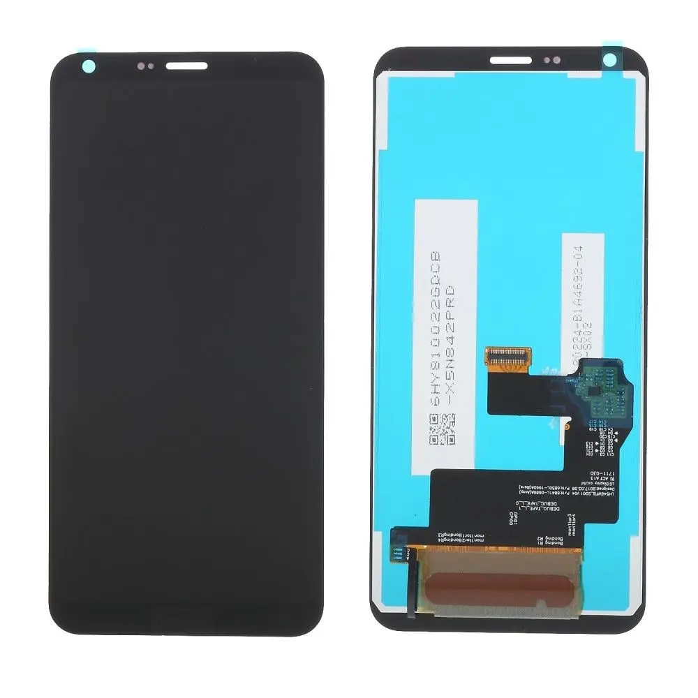 Мобильный телефон lcd 5," для LG Q6 lcd дисплей кодирующий преобразователь сенсорного экрана в сборе рамка для LG Q6+ LG-M700 M700A M700A US700 M700H lcd - Цвет: Black No Frame