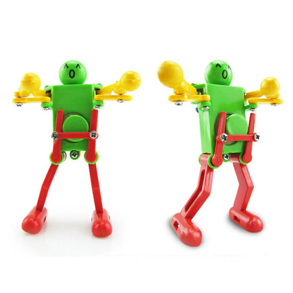 Заводной Робот Весна заводная игрушка Танцы игрушки для детей детские подарки игрушки случайный цвет, 2 шт./лот