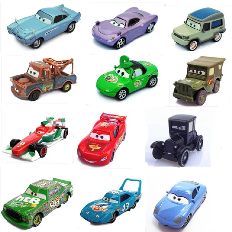 Disney Pixar Cars 3 Lightning McQueen Chick Hicks Jackson Storm Mater 1:55 Diecast Metal Alloy Model Cars Kid Gift Boy Toy cars disney pixar cars 3 role sheriff lightning mcqueen cruz jackson storm mater diecast metal alloy model car toy kids gift