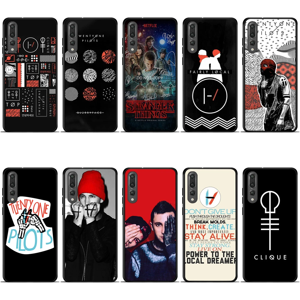 

Black Soft TPU Silicone Phone Case for Huawei Mate 20 lite P8 P9 P10 Lite P20 Pro Mate20 Lite P Smart 2019 Cute Back Cover