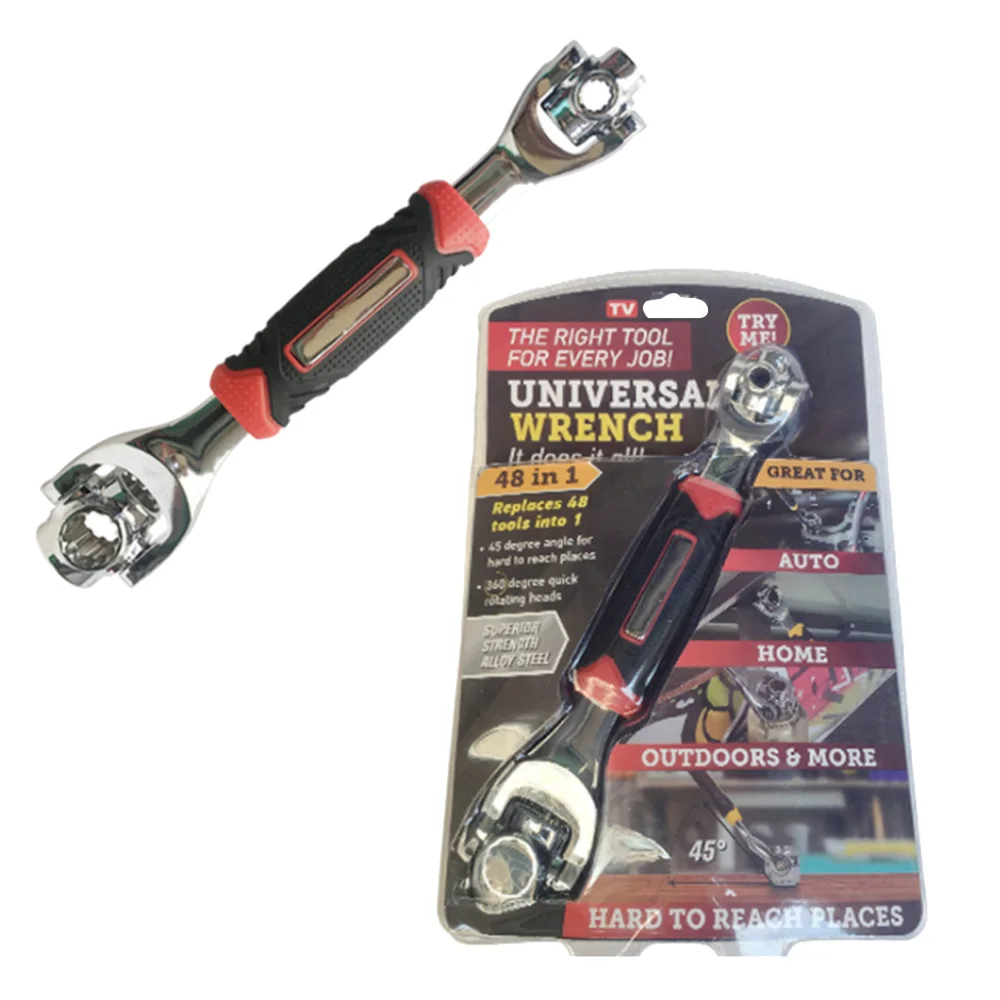 

1 Set 48 in 1 Wrench Lord Of The Wrench 48 Tools In One Socket Universial Furniture Car Repair Tool Multi-function Tiger Wrench