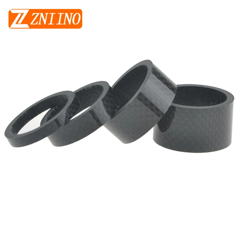 

no logo Full Carbon Fiber bicycle Spacer Carbon Bike Stem Spacer 5/10/15/20mm Washer Headset Bicycle Spacer 3K Glossy/Matte