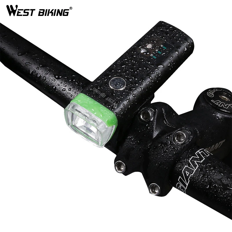 West biking 1200 mAh Велоспорт Смарт индукция передний свет водонепроницаемый светодиодный велосипедный фонарик велосипеда USB заряжаемый факел Фара
