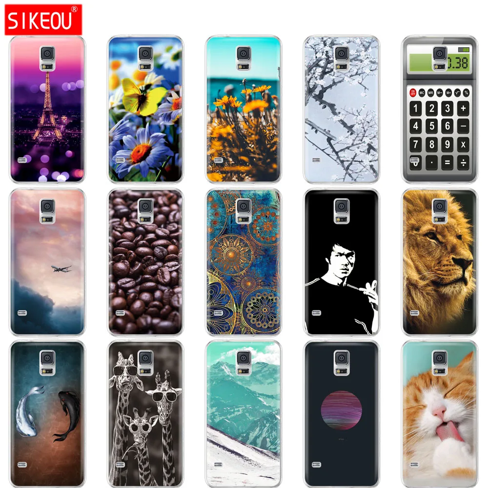 

Silicone Cover For Samsung Galaxy S5 Case phone Cover For Samsung S5 Neo i9600 SM-G900F coqa funda Print Painted Shells Bags