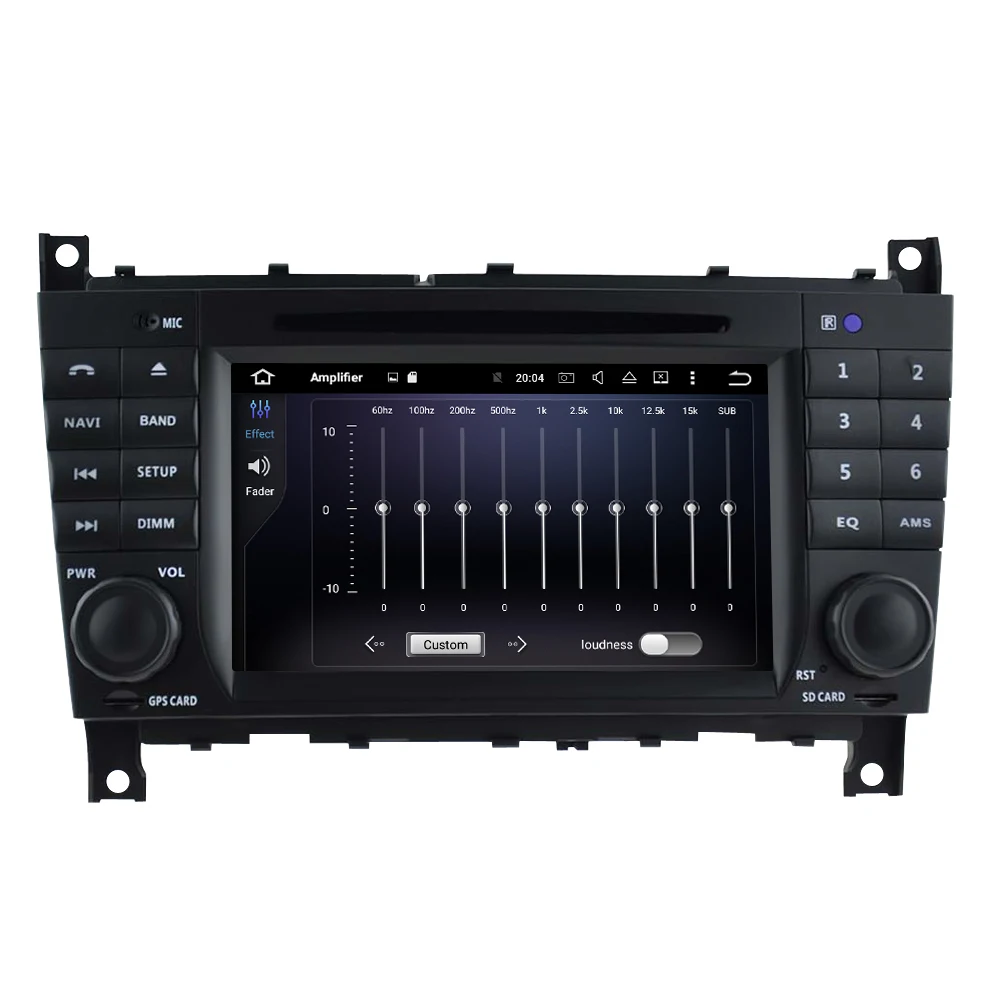 Top Android 9.0 Car GPS Navigation Radio Stereo For Mercedes Benz/Sprinter/W203/a180 2008-2012 Auto Audio WIFI DVD Video Multimedia 2