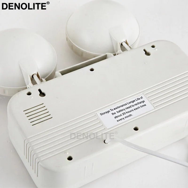 DENOLITE двухголовый пожарный выход перезаряжаемый 3 Вт светодиодные аварийные огни