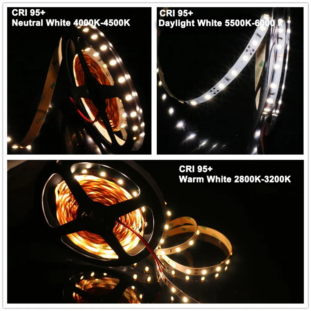  MARSWALLED High CRI95+ LED Strip Light SMD5630 Ultra Bright Warm White Neutral White Daylight White - 32923027176