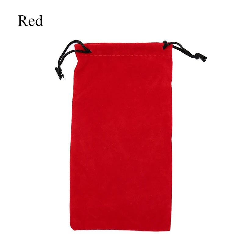 Солнцезащитное стекло es сумки сплошной цвет шнурок мешок сумки близорукость заказной стеклянный чехол Аксессуары для очков Мягкий Чехол для очков 1 шт - Цвет: Красный