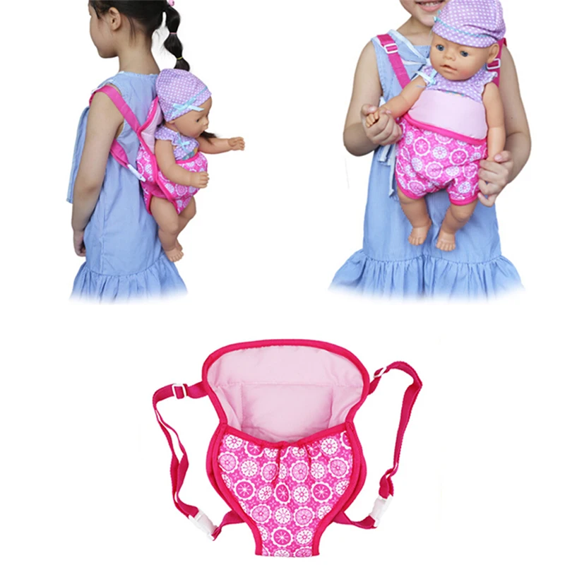 

Doll Accessories Outgoing Backpack Doll Carrier Sleeping Bag For 18 Inch Girl Clothes Dolls Accessories Birthday Gift