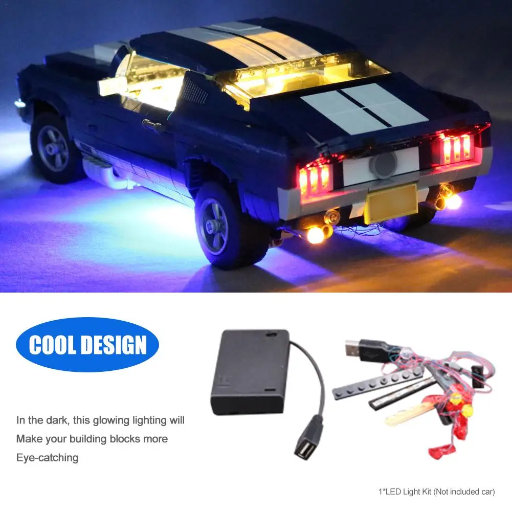 

New LED Light Kit for LEGO 10265 for Ford for Mustang Model Toy Bricks Blocks USB LED Lighting Kit