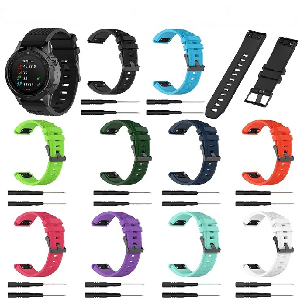 Сменный ремешок для Garmin Fenix 6 6Pro 5 5Plus наручных часов Forerunner 935 Quatix подход S60 быстрый
