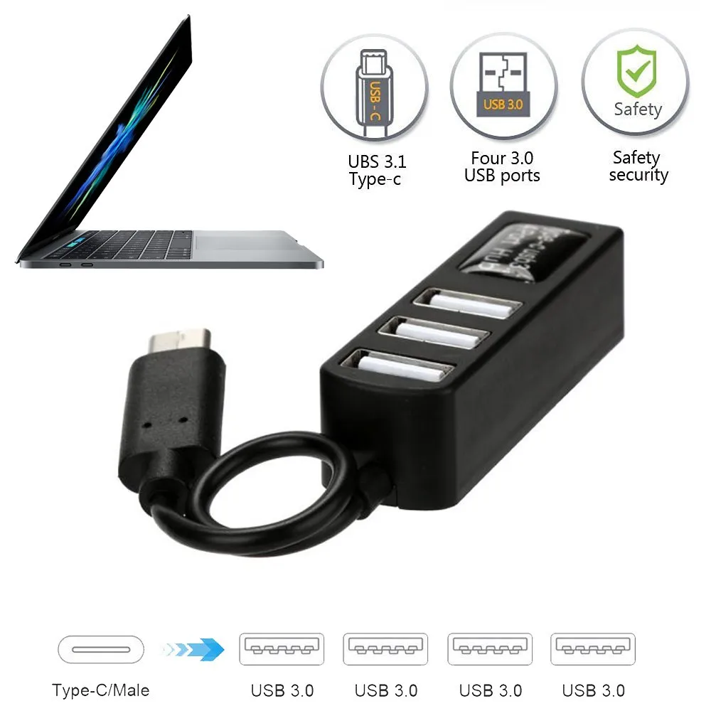 Ecosin2 концентратор USB 3,1 адаптер для MacBook Pro и других поддерживаемых устройств типа C Прямая поставка 17MAR16