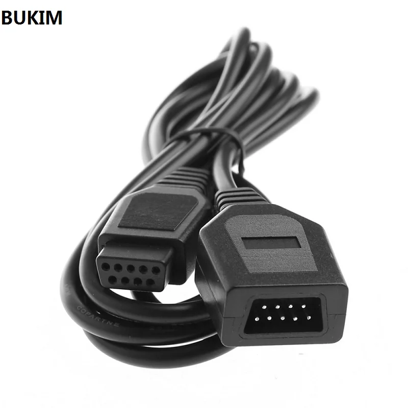 

BUKIM 9 Pin 1.8M/6FT Extension Cable Cord For Sega Genesis 2 Controllers Handle Grip