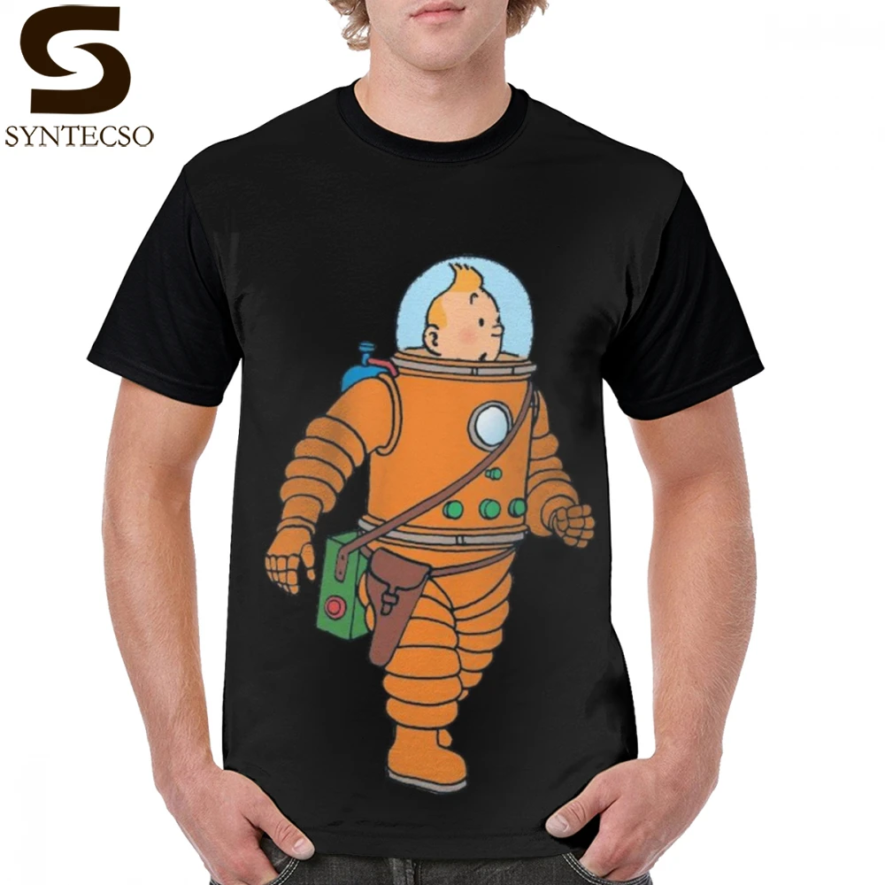 

Tintin T Shirt Untitled T-Shirt Graphic Fun Graphic Tee Shirt Beach Mens Short Sleeves 4xl 100 Percent Polyester Tshirt