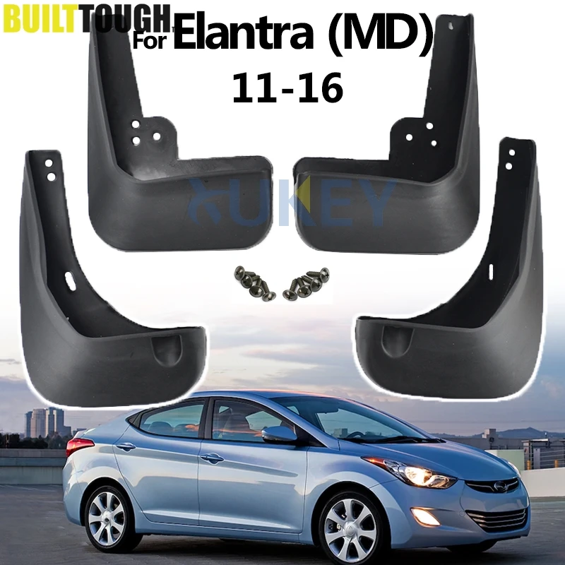 FINFAUTO Mud Flap Splash Guard Fits for 2011-2016 Hyundai Elantra Mudflaps 03RSA3101ABK FINFAUTO Mud Flap Splash Guard Fits for 2011-2016 Hyundai Elantra Mudflaps 03RSA3101ABK