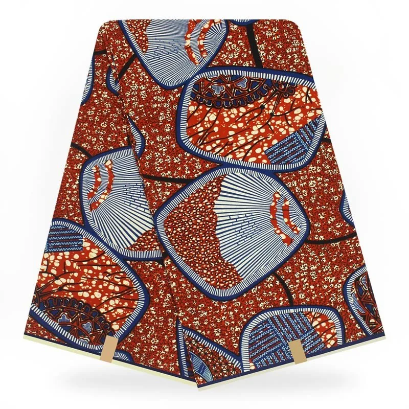 Настоящий, из Анкары воск высокого качества нигерийский горячий воск настоящий Африканский вощеная ткань настоящий для Анкары женское платье 6 ярдов - Цвет: as picture