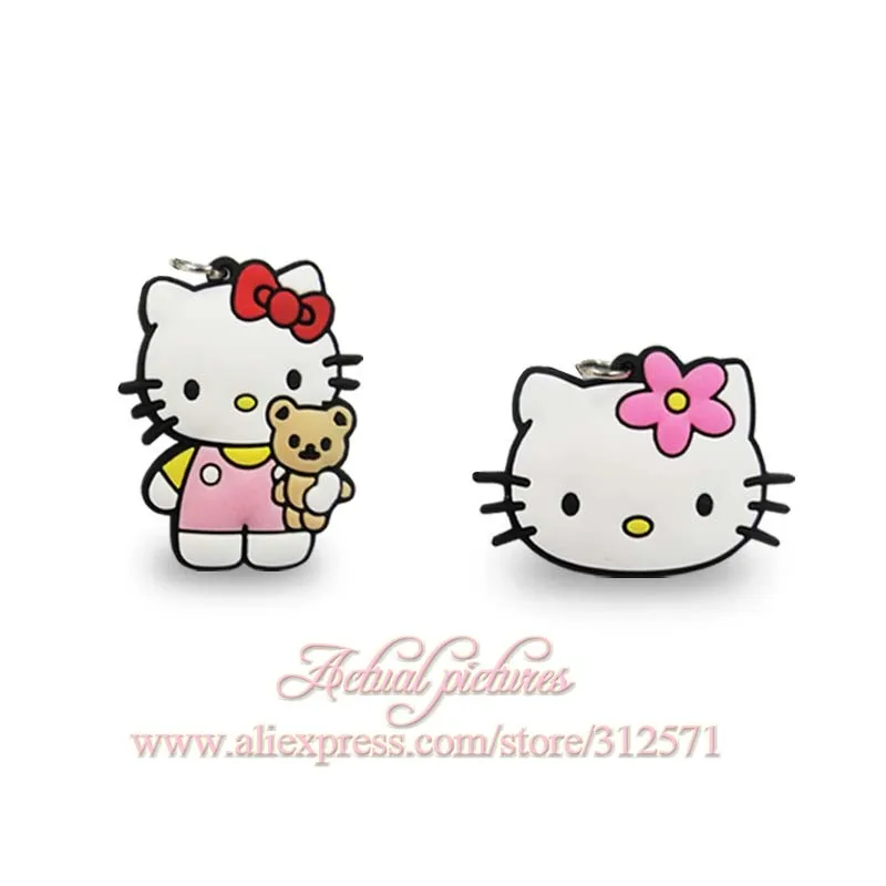 Высокое качество 100 шт. рисунок «Hello Kitty» KT Cat телефон подвески подарки Fit цепочка для ключей Ожерелье Подвески дорожные аксессуары дети партии подарок