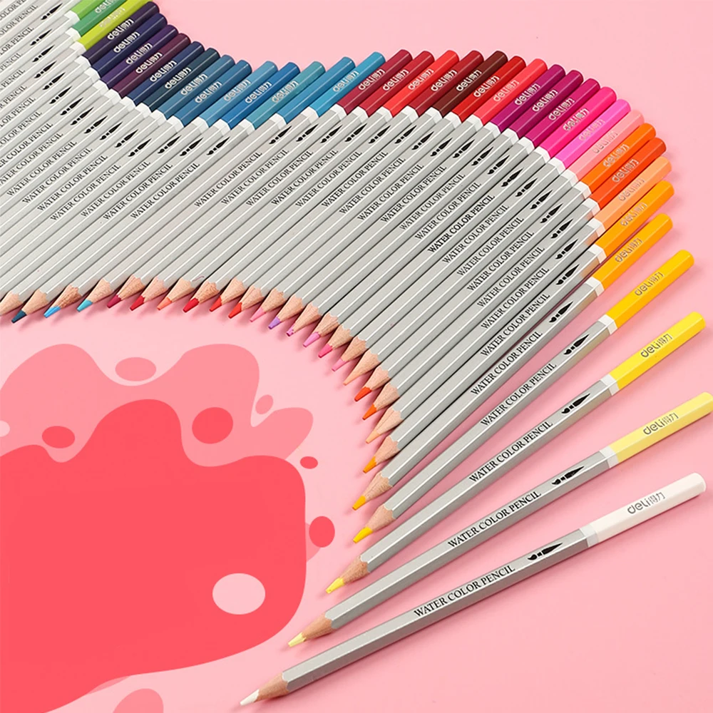 Tanie Umitive 24 36 48 72 kredki rozpuszczalne w wodzie kredki pastelowe kredki zestaw dla dzieci profesjonalne rysowanie artystów