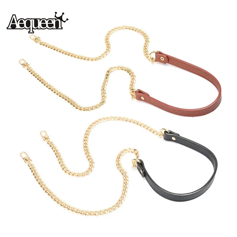 Us 5 34 9 Off 120cm Bronze Colored Chain Replacement Shoulder Bag Straps Colorful Pu Leather Purse Handles For Handbags Belt Accessories In