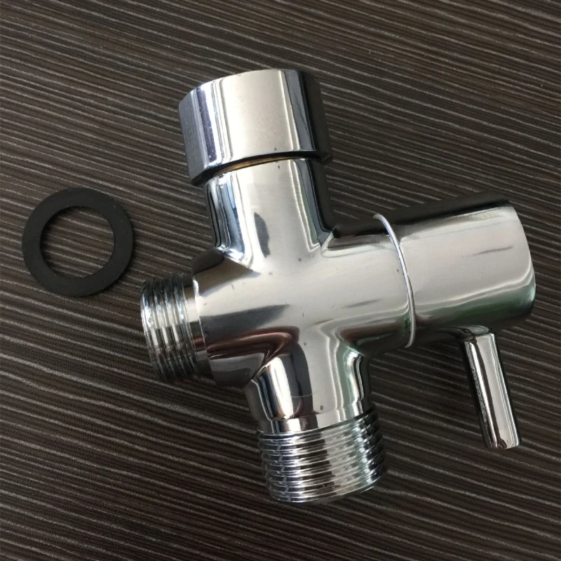 Хромированный латунный Т адаптер 1/2 &quot7/8&quot 3 ходовой клапан для душевой головки