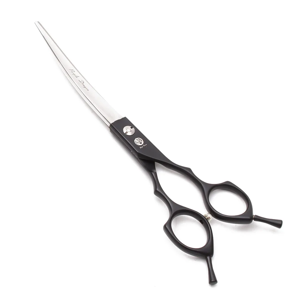 Suit 6.5" 7" 440C Dog Grooming Kit Straight Scissors Thinning Shears UP&Down Curved Shears Comb Professional Pet Scissors Z3009