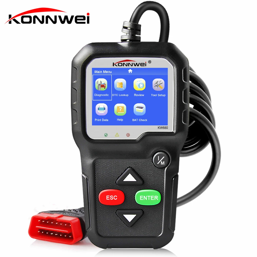 OBD2 Automotive Scanner OBD 2 Car Diagnostic Tool KONNWEI KW680 ODB2 Engine Code Reader Auto Diagnostic Scanner Better ELM 327 OBD2 Automotive Scanner OBD 2 Car Diagnostic Tool KONNWEI KW680 ODB2 Engine Code Reader Auto Diagnostic Scanner Better ELM 327