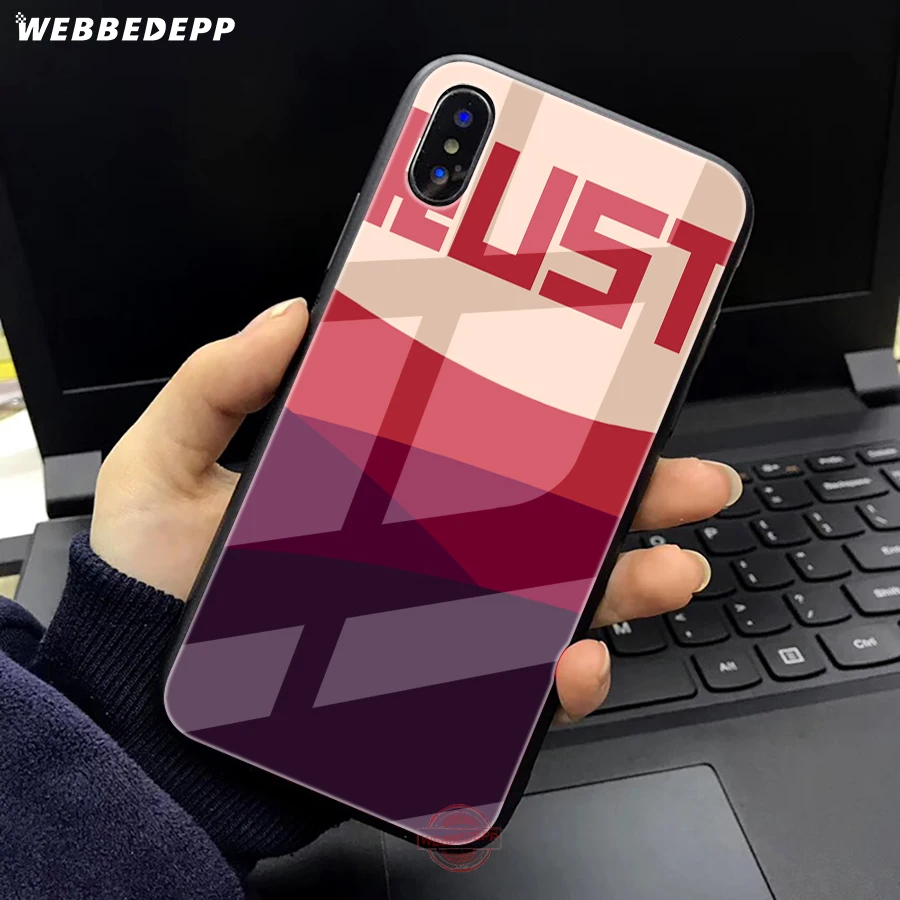 WEBBEDEPP ржавчина игровой чехол из закаленного стекла для телефона для Apple iPhone XS Max XR X 8 7 6S Plus 5S SE