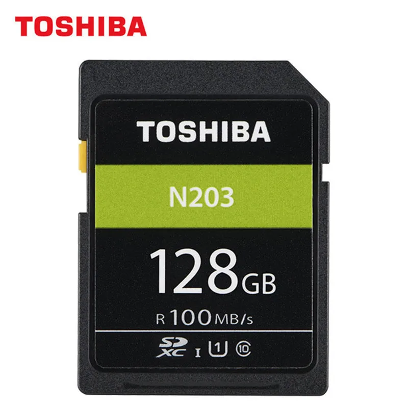 Оригинал TOSHIBA SD карта 32 Гб 64 128 ГБ SDHC SDXC UHS I U1 флэш память класс 10 100 МБ/с./с камера для