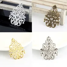 20 шт Выберите цвет листья филигранные обертывания соединители металлические изделия, соединитель для самостоятельного изготовления ювелирных изделий Аксессуары Подвеска