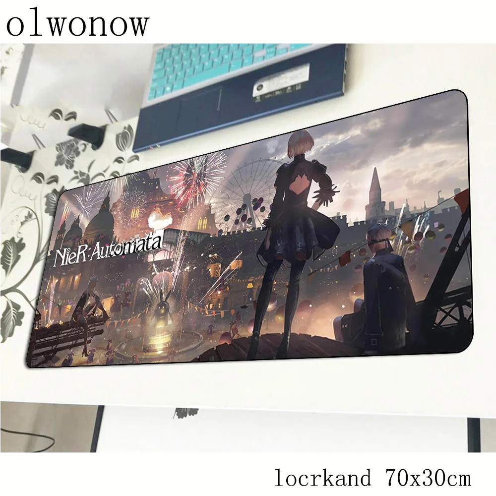 Nier automata коврик для мыши HD шаблон компьютерный геймер Коврик 70x30 см padmouse модный Для