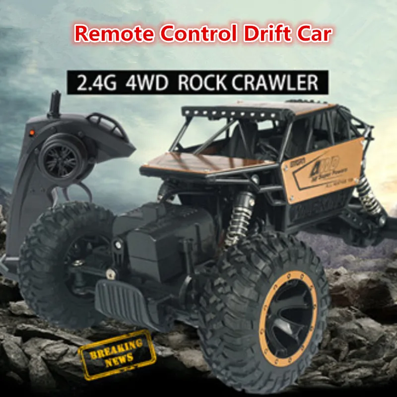 2,4G 1:18 4WD пульт дистанционного управления RC Рок Гусеничный автомобиль 2199 машины на радиоуправлении Bigfoot металлический сплав радиоуправляемая модель автомобиля, игрушки в подарок